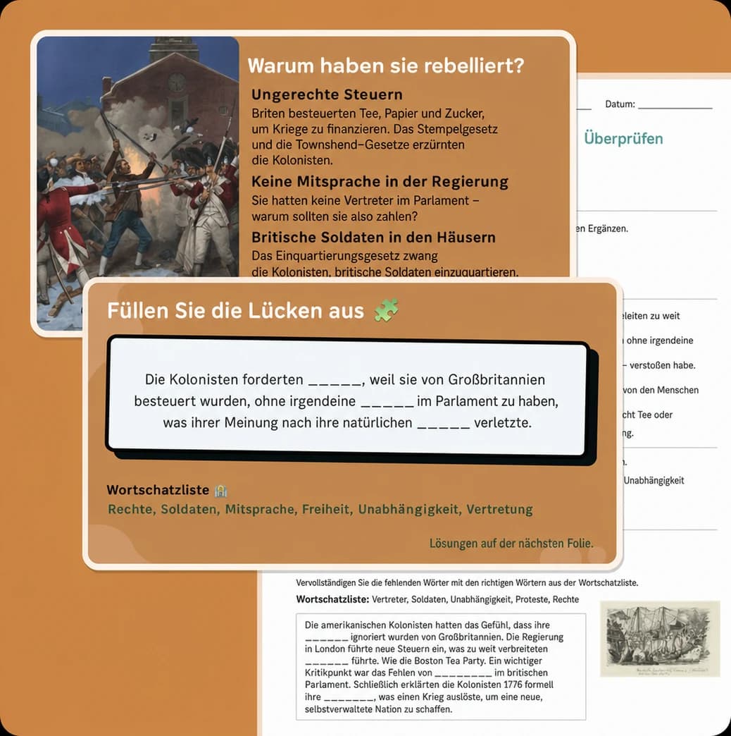 Lektion „Warum haben sie rebelliert“ von Chalkie AI