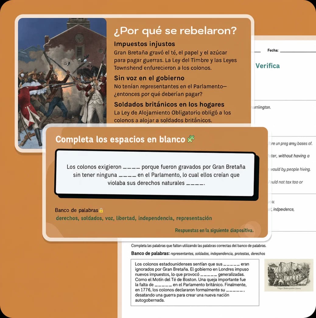 clase de historia generada por la IA de chalkie