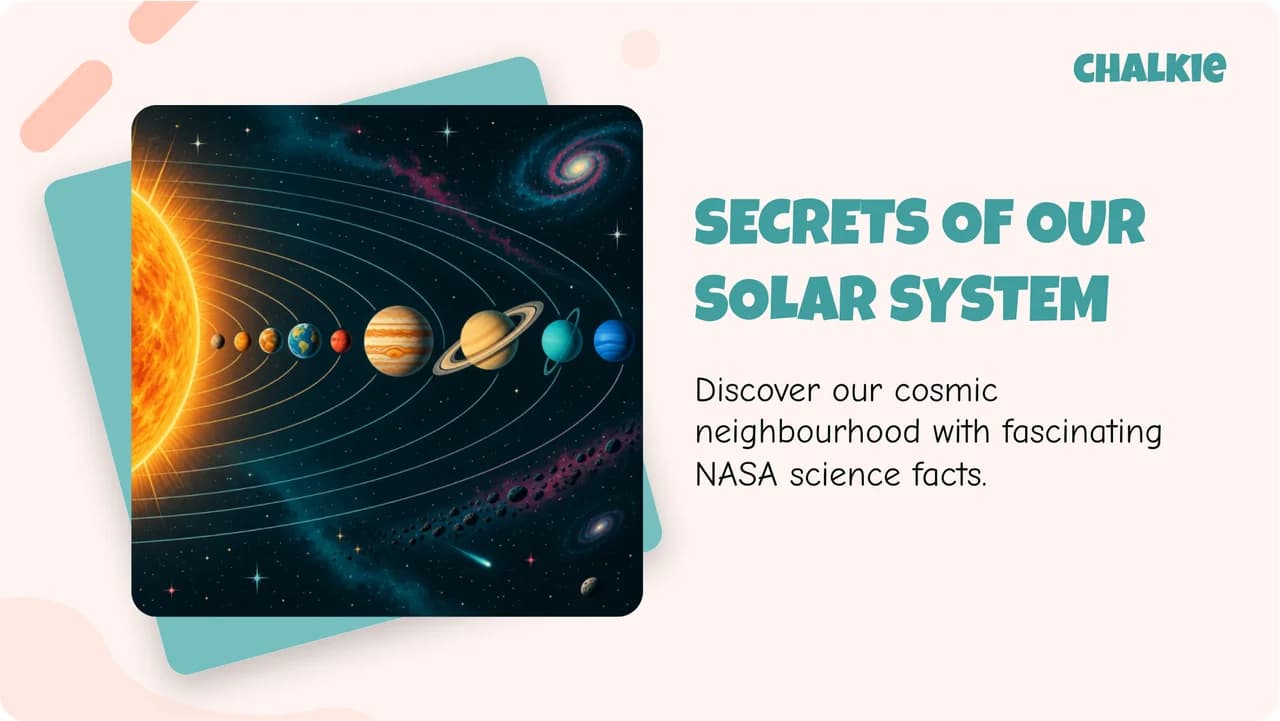 Our solar system: lesson slide