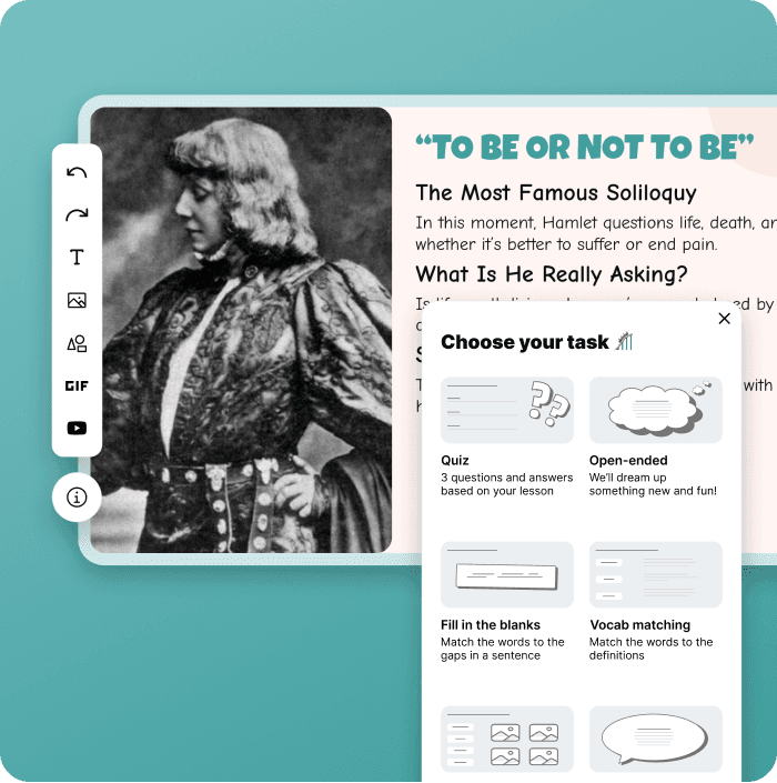 Illustration of learning at home and in the classroom