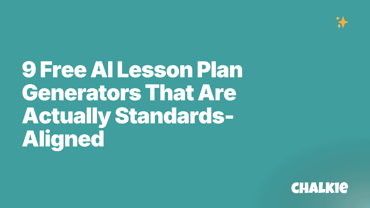 9 Free AI Lesson Plan Generators That Are Actually Standards-Aligned