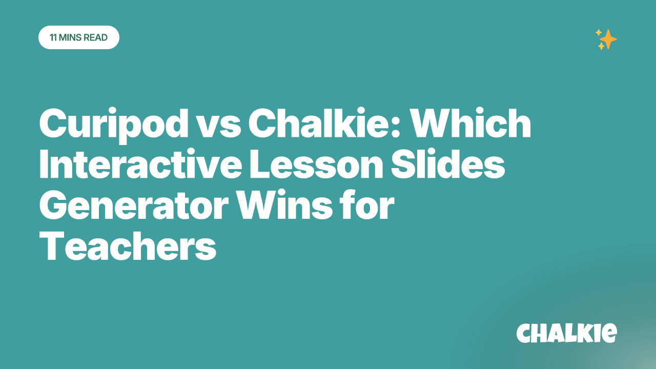 Curipod vs Chalkie: Which Interactive Lesson Slides Generator Wins for Teachers